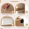 Costway 3-Shelf Concave/Convex Bookshelf Room Organizer with Anti-Toppling Device Freestanding